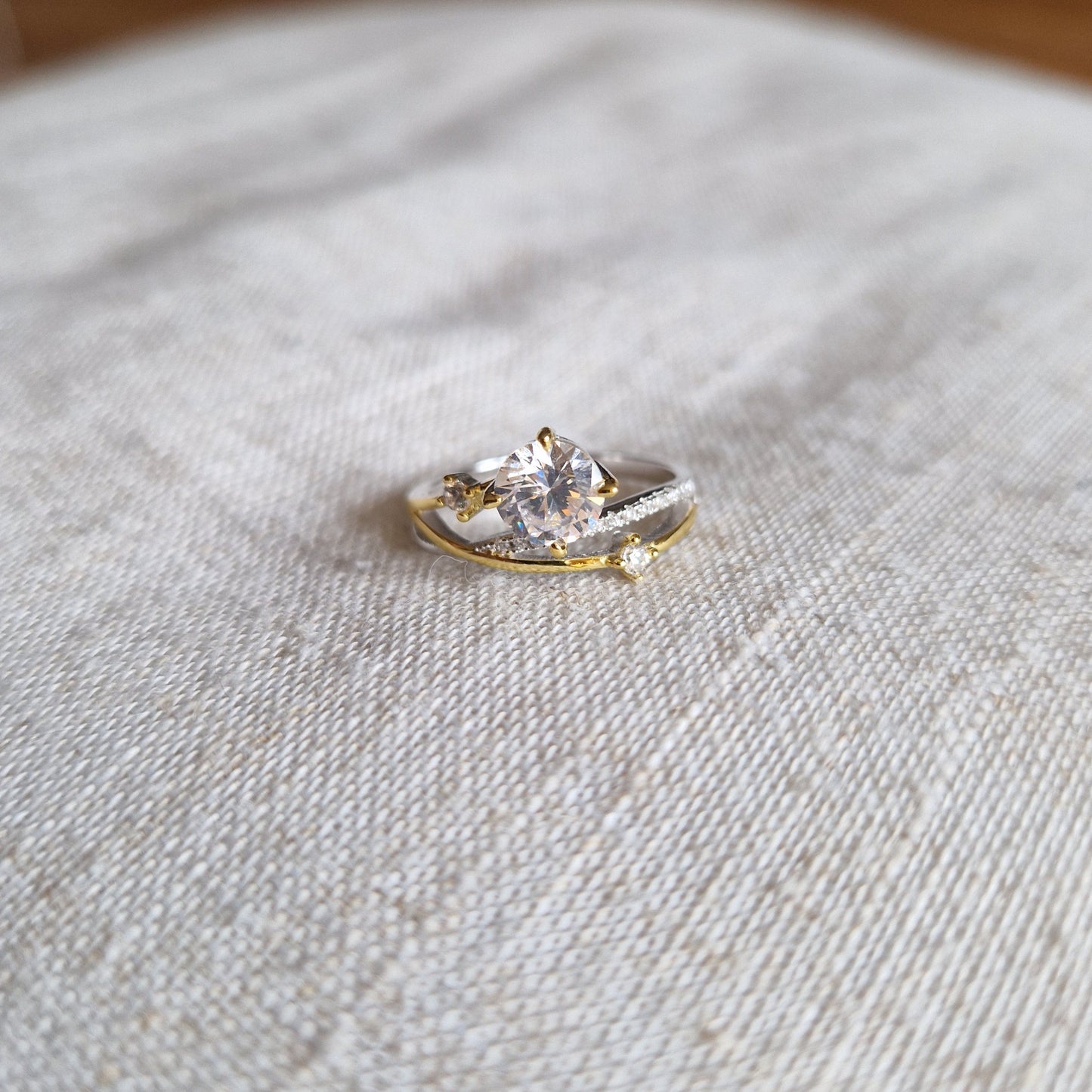 Moissanite Diamond Ring