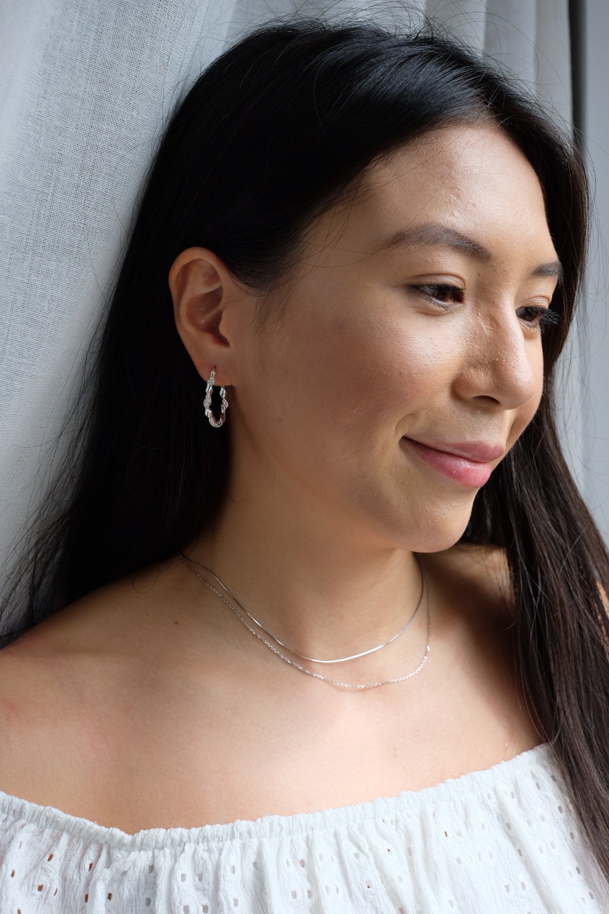 Twisted Chunky Hoop Earrings