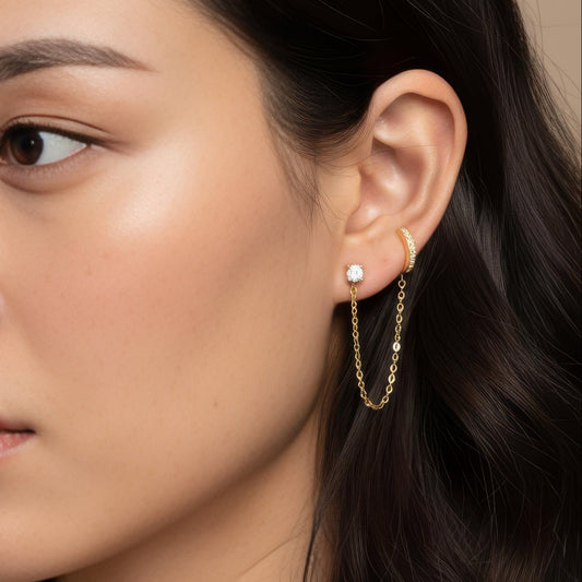 Ear-Cuff Chain Earring