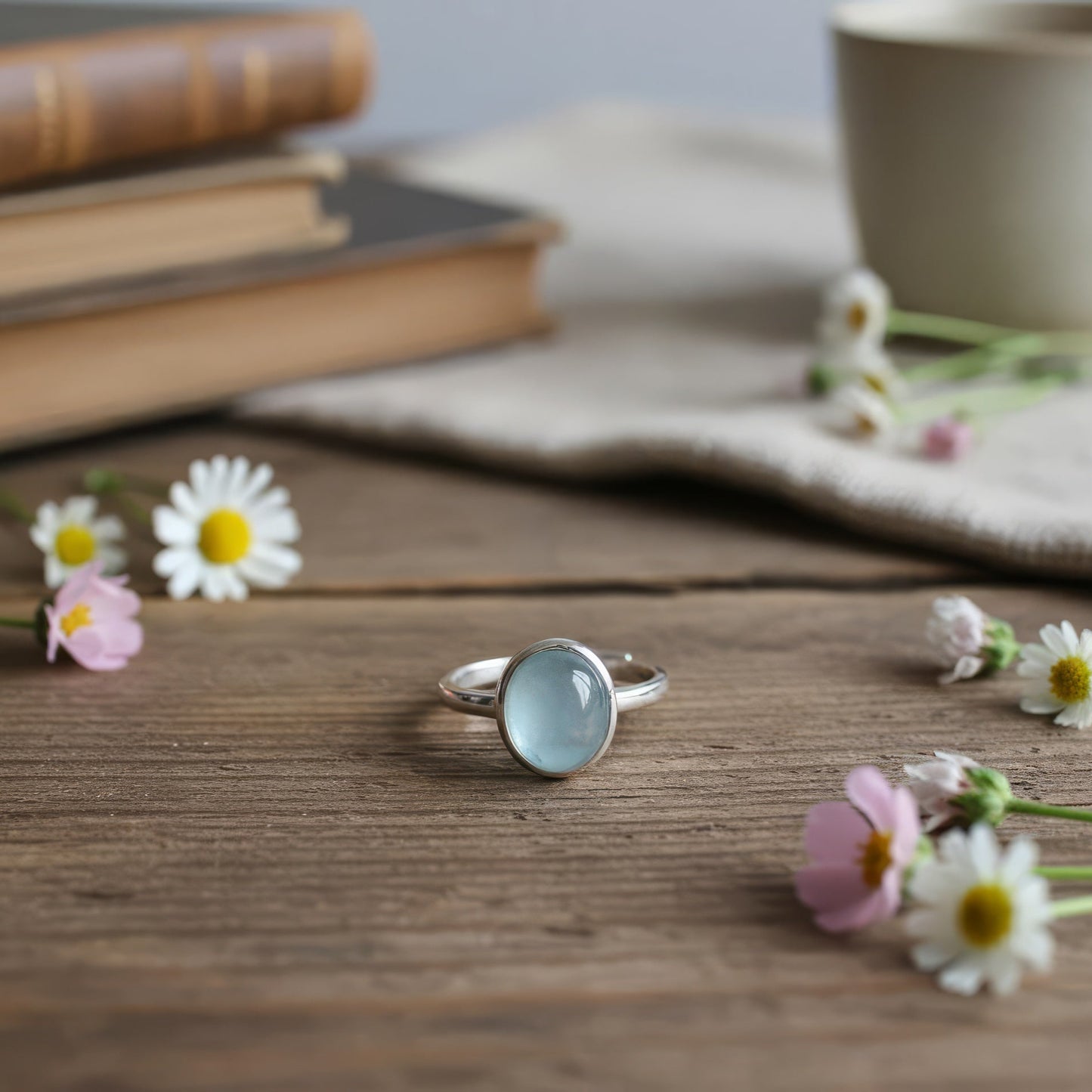 Ocean Jewel Adjustable Ring