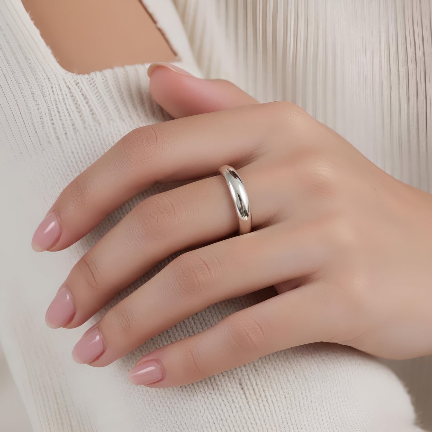 Adjustable Chunky Moon Ring