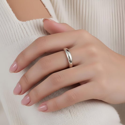 Adjustable Chunky Moon Ring