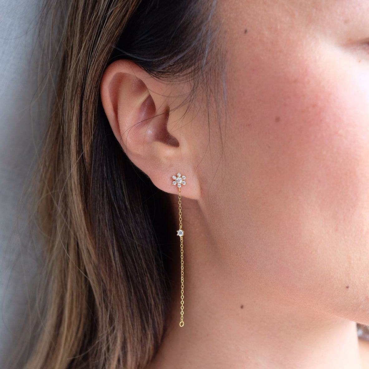 Snowflake Drop Earrings