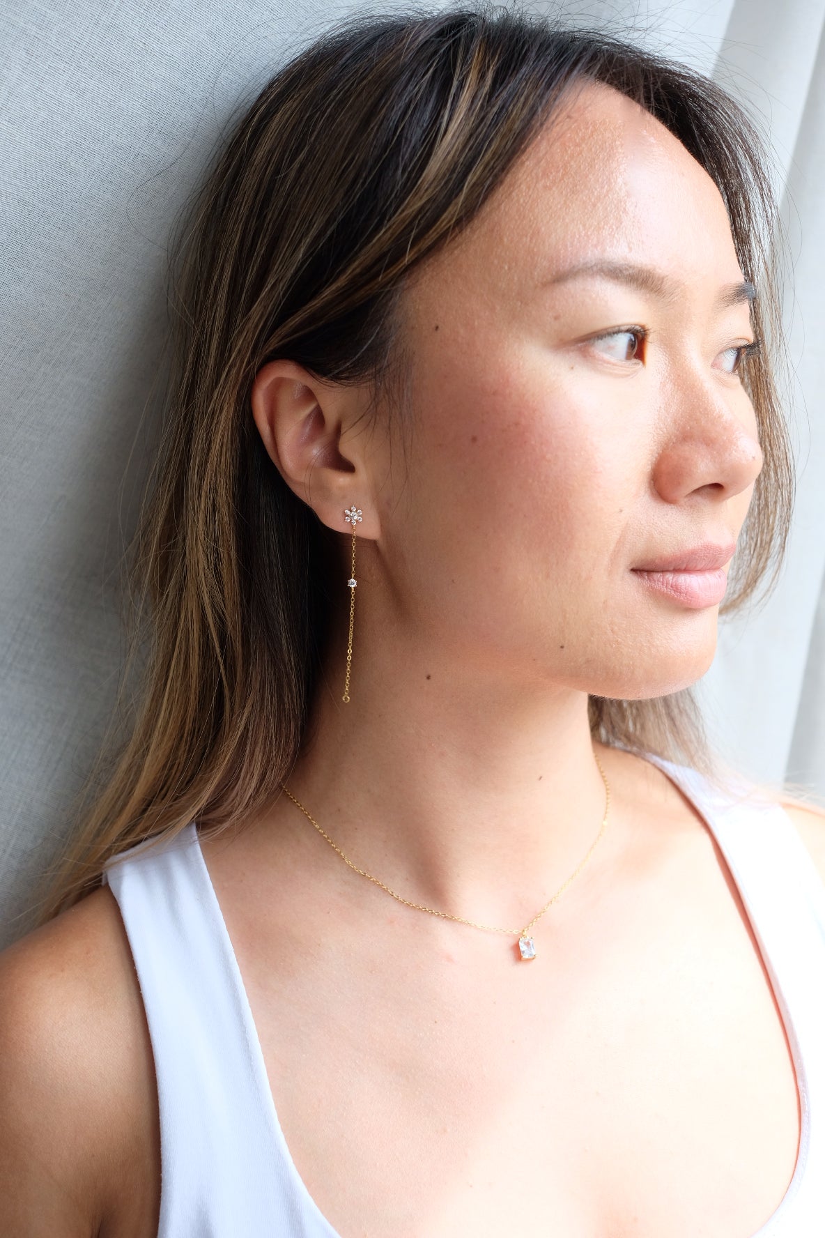 Snowflake Drop Earrings