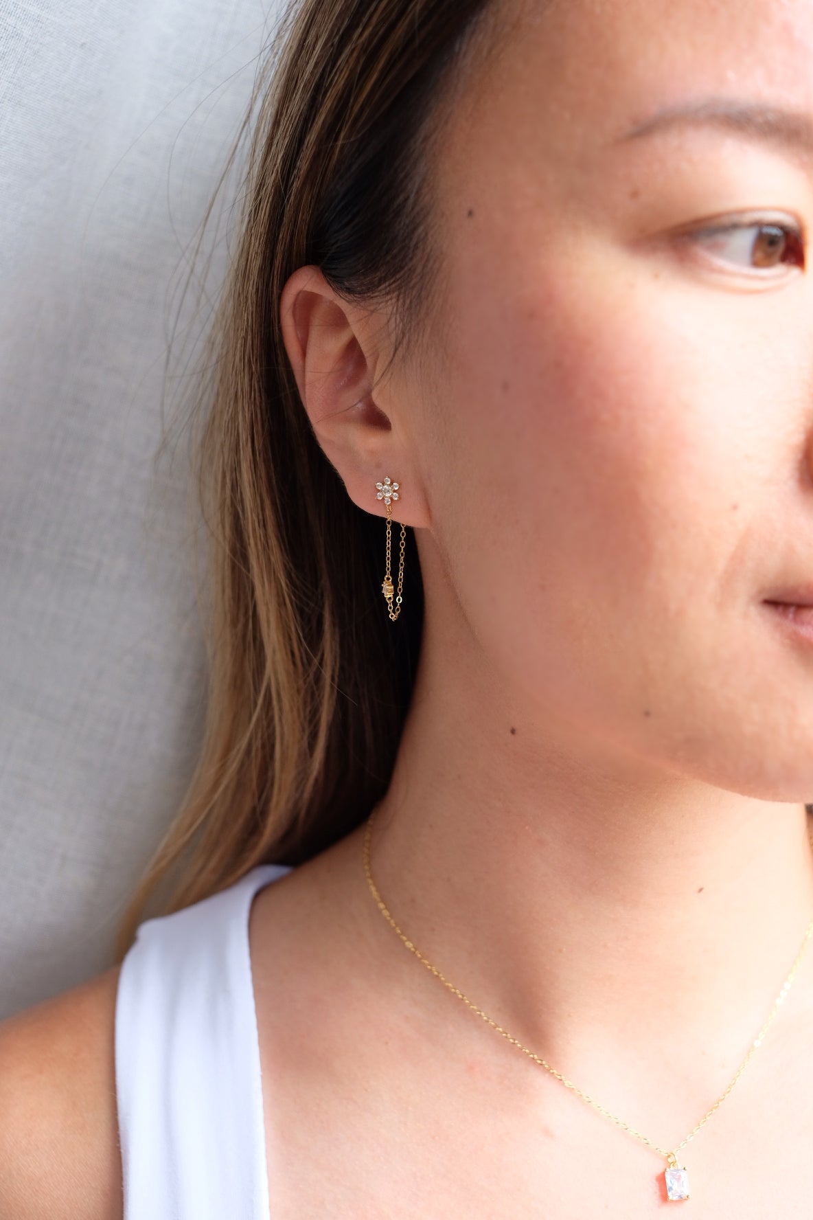 Snowflake Drop Earrings