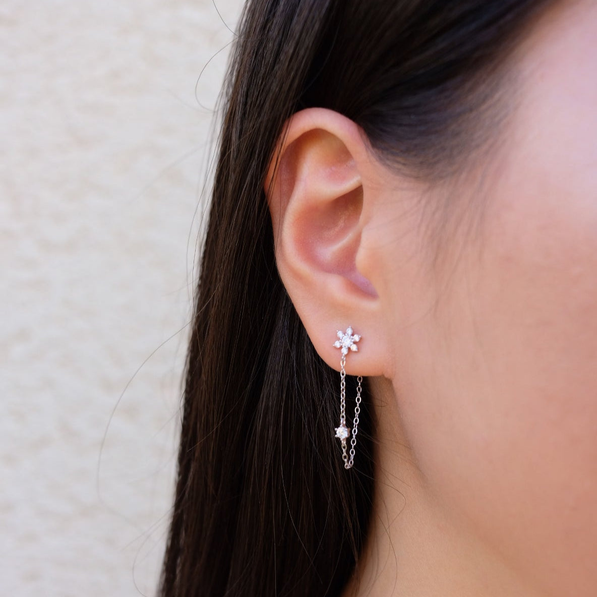 Snowflake Drop Earrings