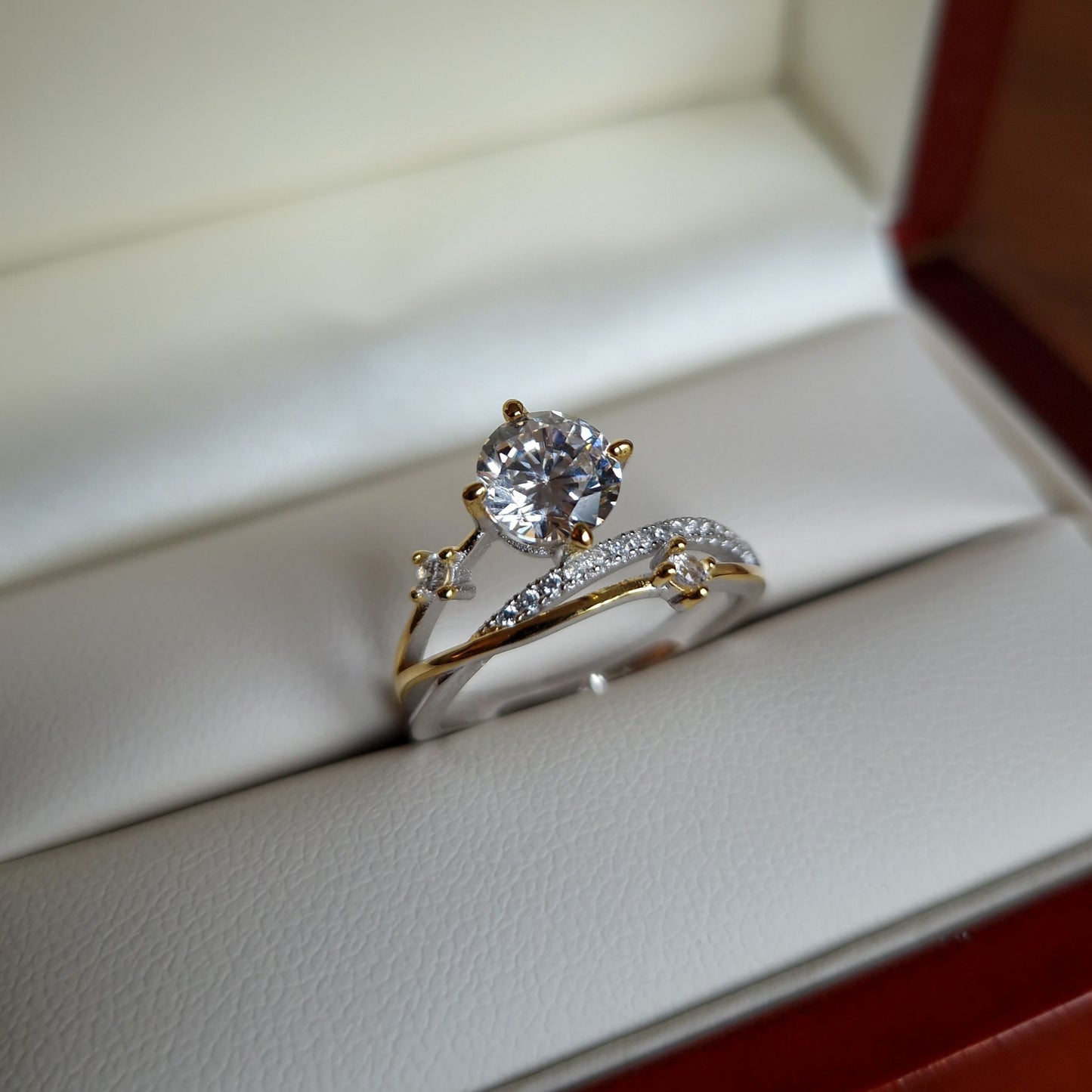 Moissanite Diamond Ring
